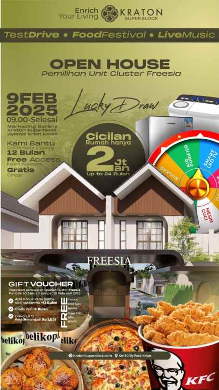 dijual rumah bypass krian