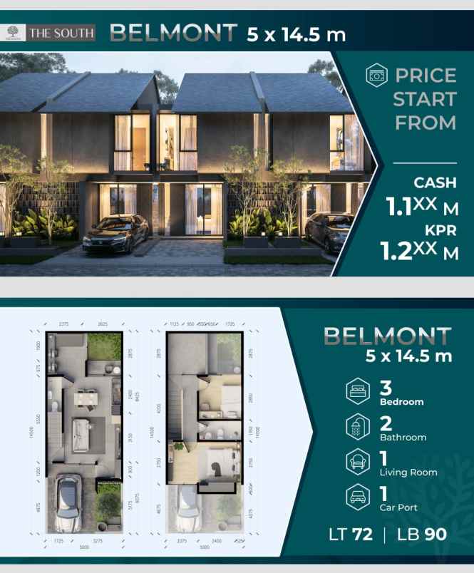 dijual rumah central park juanda