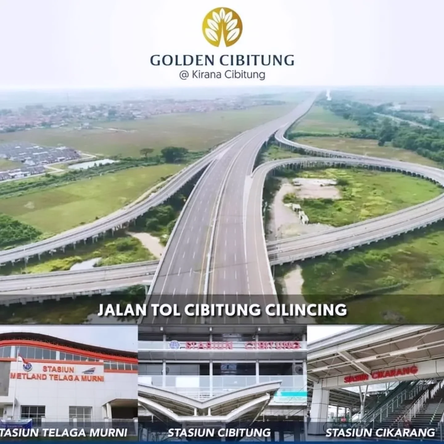 dijual rumah cluster golden cibitung jl