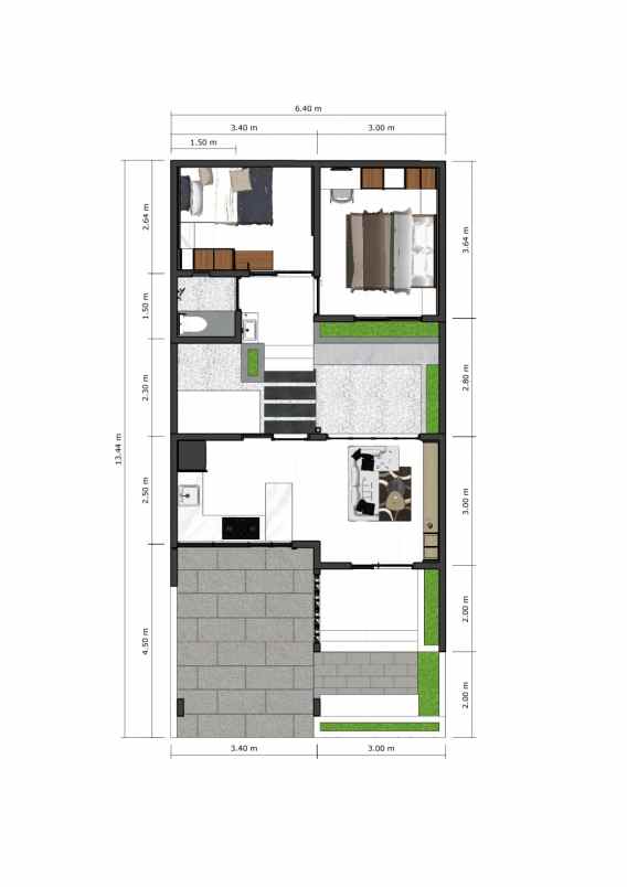 dijual rumah hunian tipe 36 berbah sleman minimaslist