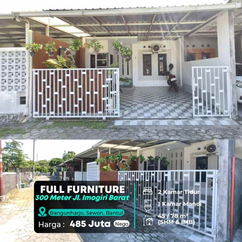 dijual rumah jalan imogiri barat