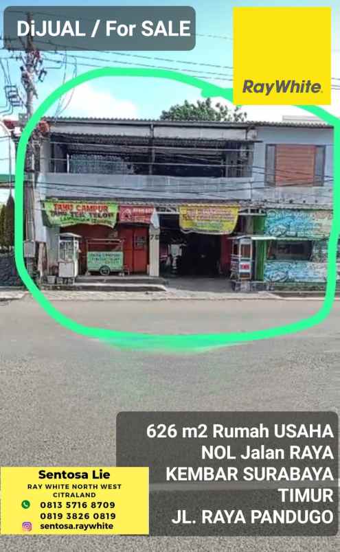 dijual rumah jalan raya pandugo