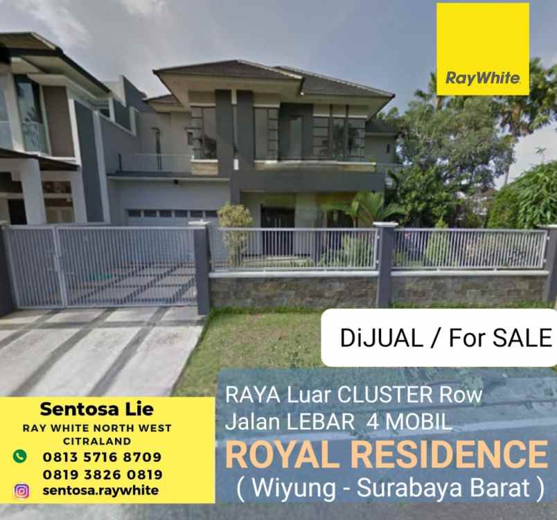 dijual rumah jalan royal residence