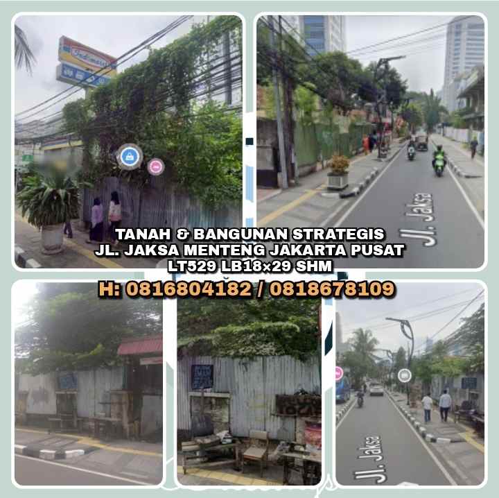 dijual rumah jl jaksa menteng jakarta pusat