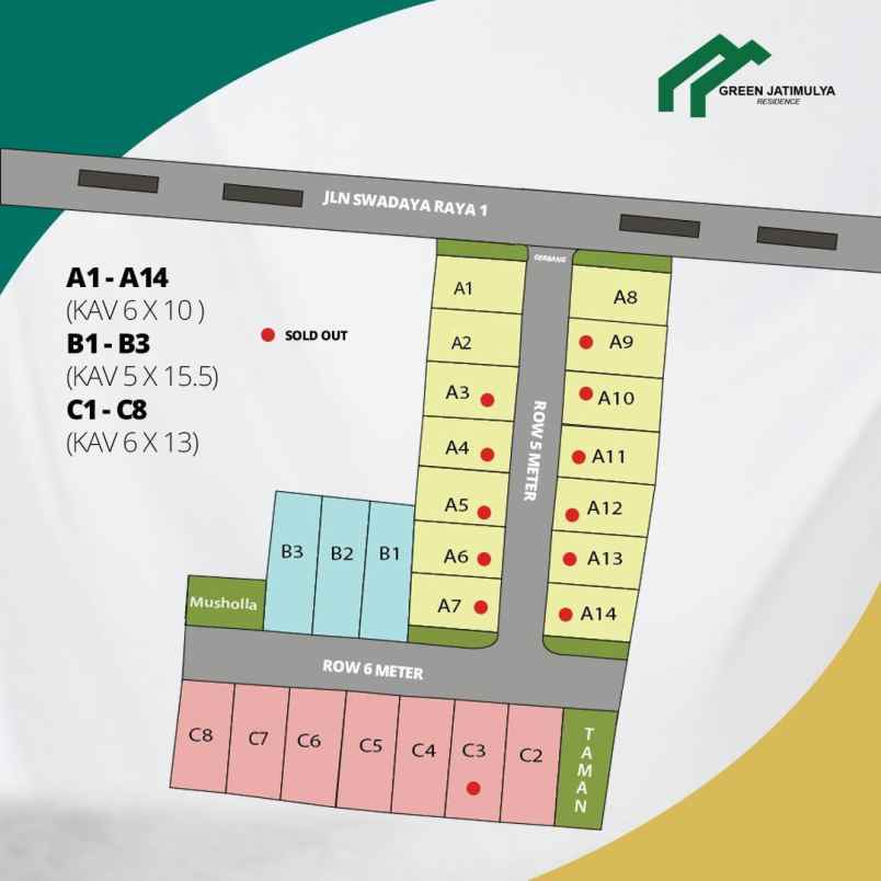 dijual rumah jl karya logam