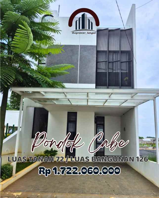 dijual rumah jl kemiri raya pondok cabe