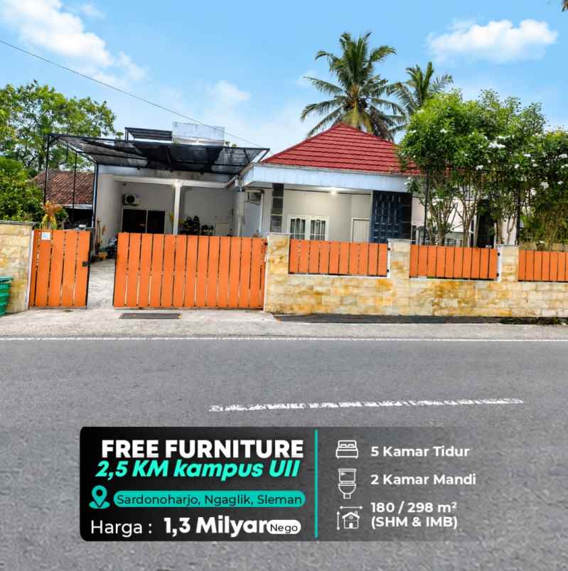 dijual rumah kampus uii