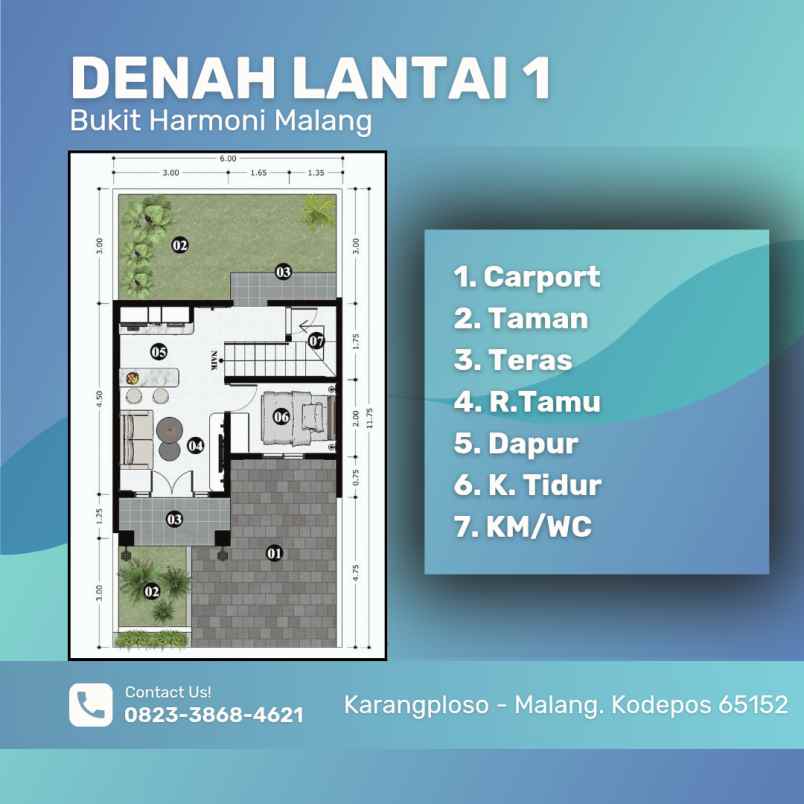 dijual rumah malang dekat kota batu