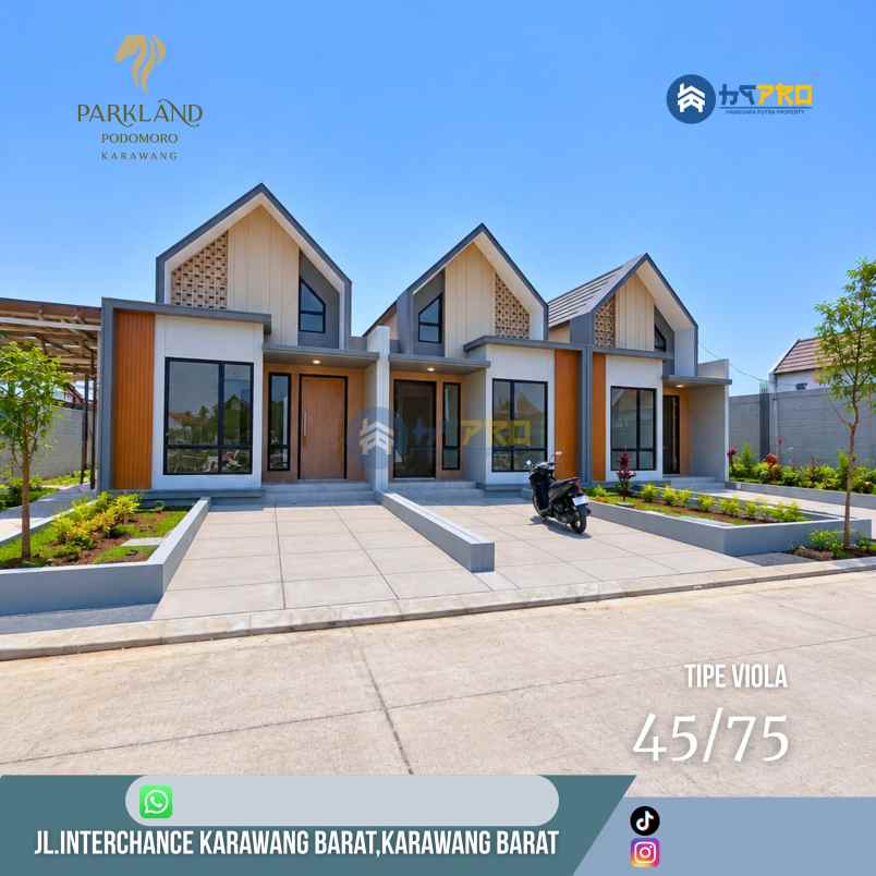 dijual rumah parkland podomoro