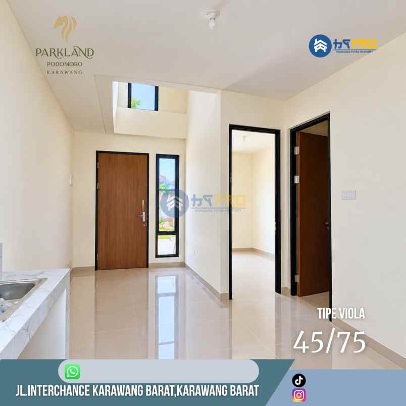 dijual rumah parkland podomoro