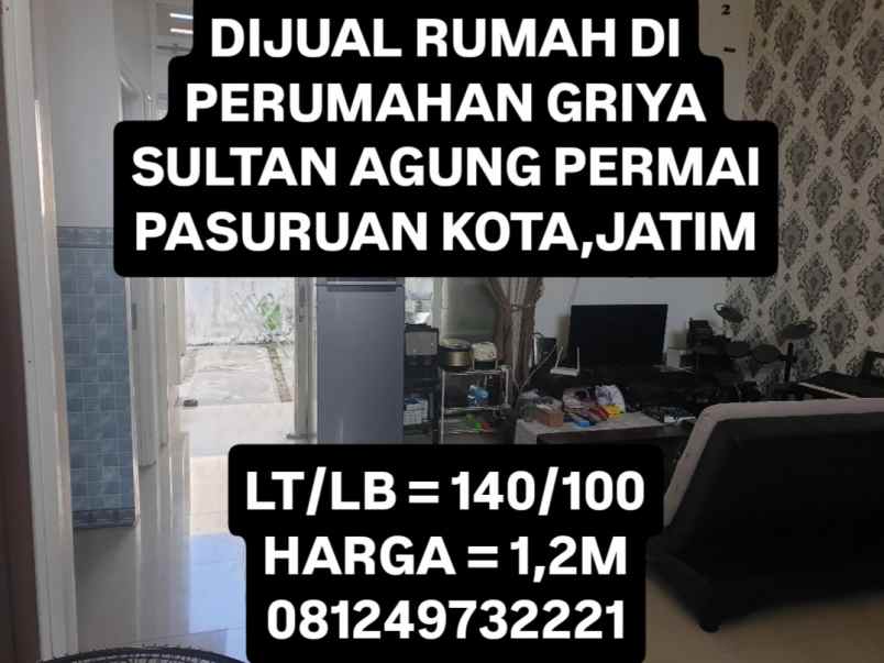 dijual rumah perumahan griya sultan