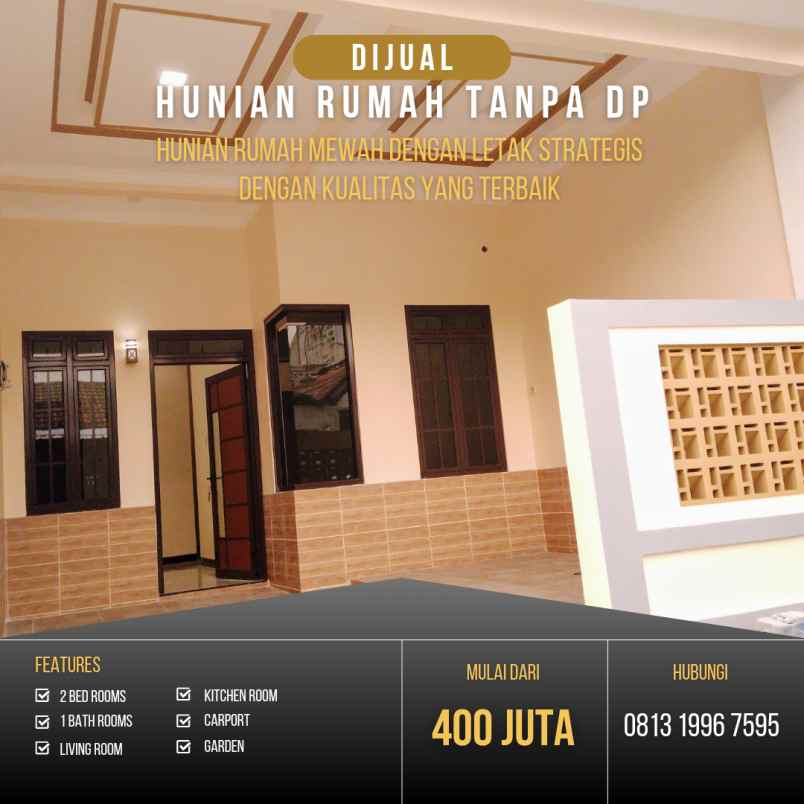 dijual rumah ready 400 juta di kota bogor