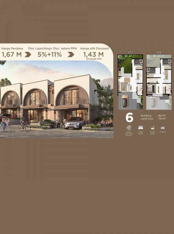dijual rumah sentul city bogor