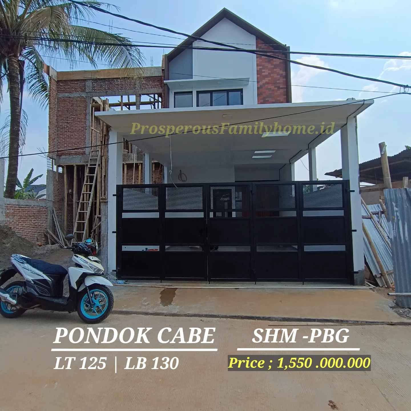 dijual rumah skandivia industrial pondok cabe