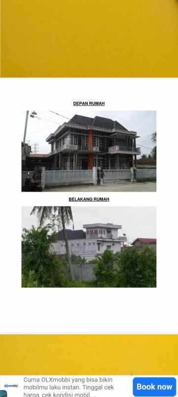 dijual rumah umbansari rumbai pekanbaru riau