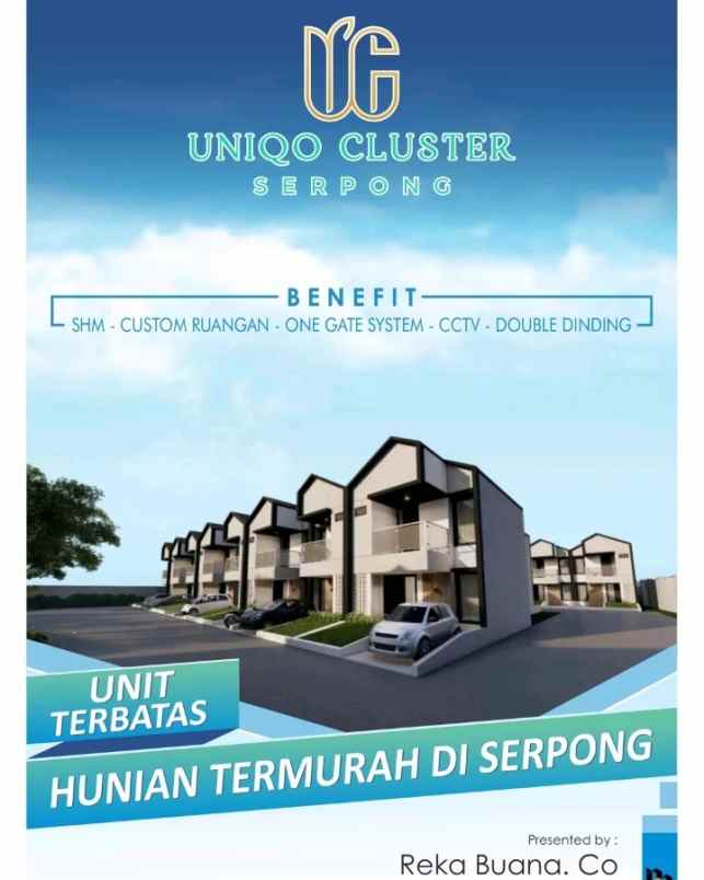 dijual rumah uniqo cluster serpong jl