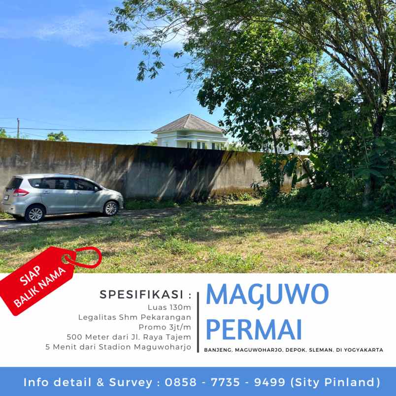 dijual tanah banjeng maguwoharjo depok