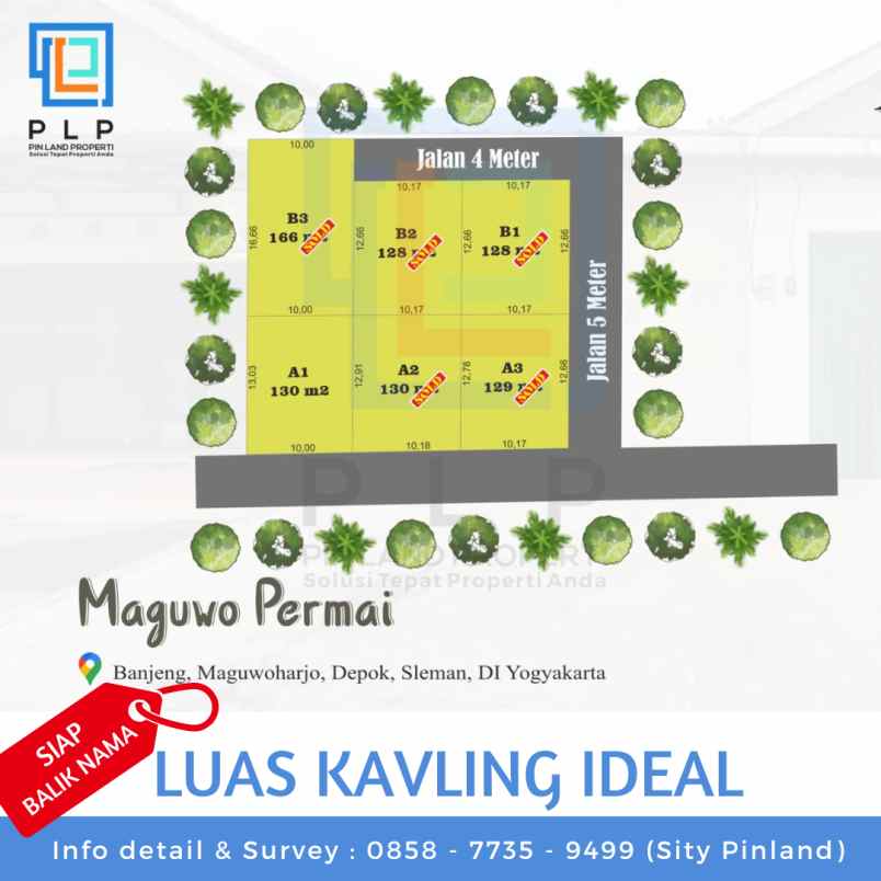dijual tanah banjeng maguwoharjo depok