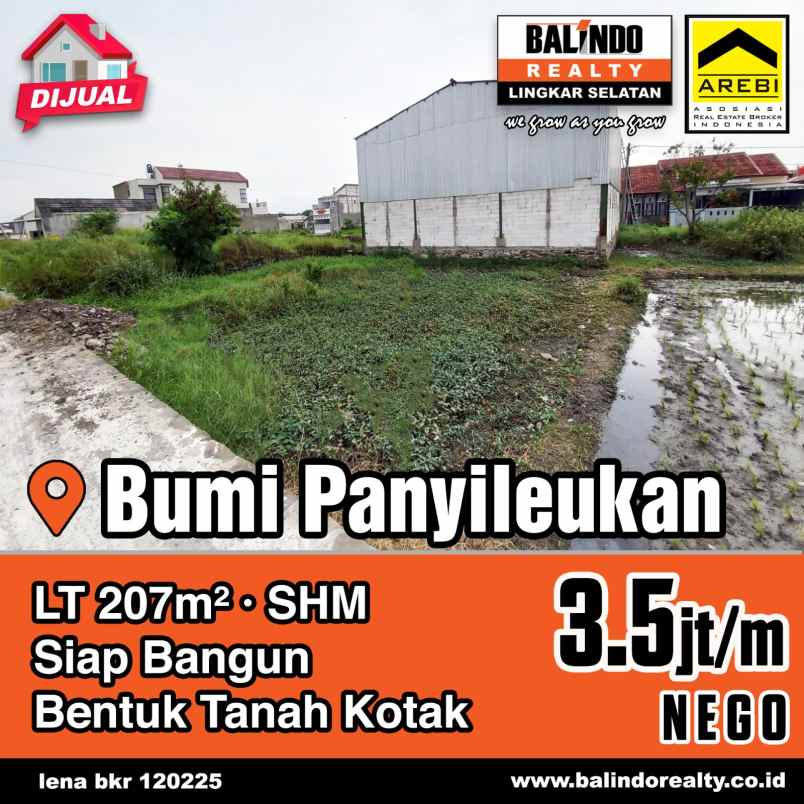 dijual tanah bumi panyileukan