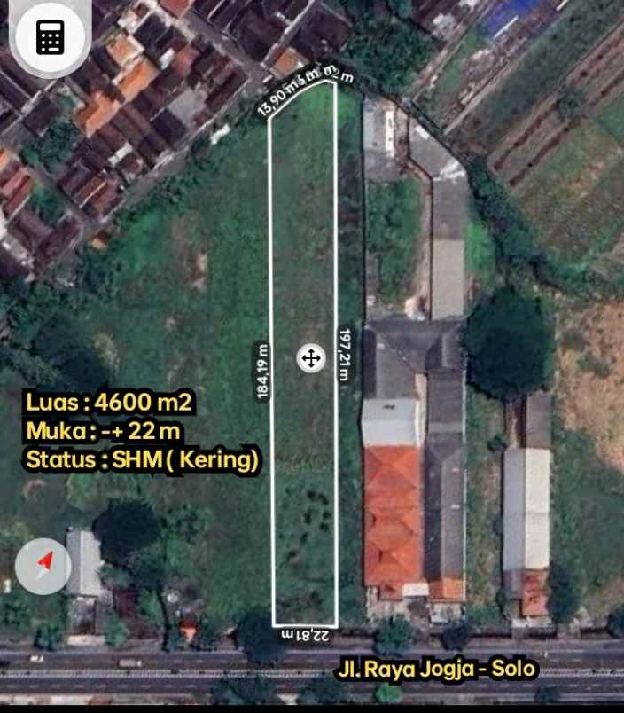 dijual tanah ceper klaten jateng