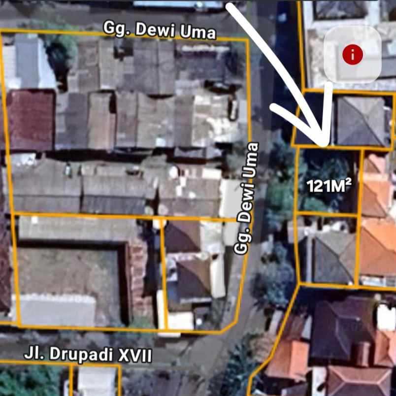 dijual tanah drupadi renon