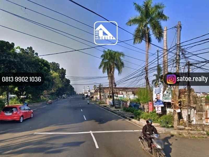 dijual tanah jl raya bogor km 46 cibinong