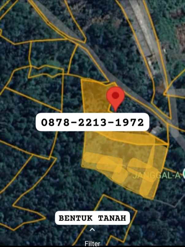 dijual tanah jonggol bogor timur