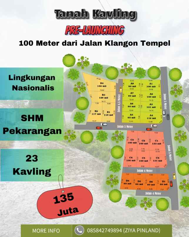 dijual tanah kedungprahu sendangrejo