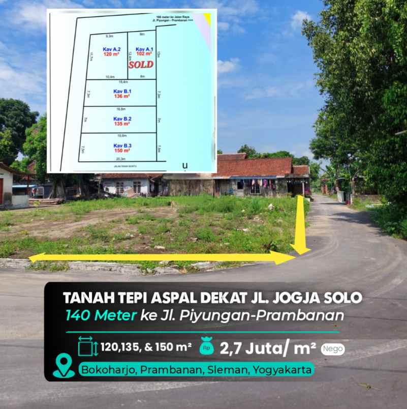 dijual tanah pesantren mbs