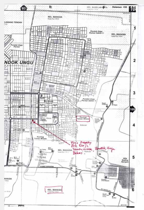 dijual tanah pondok ungu