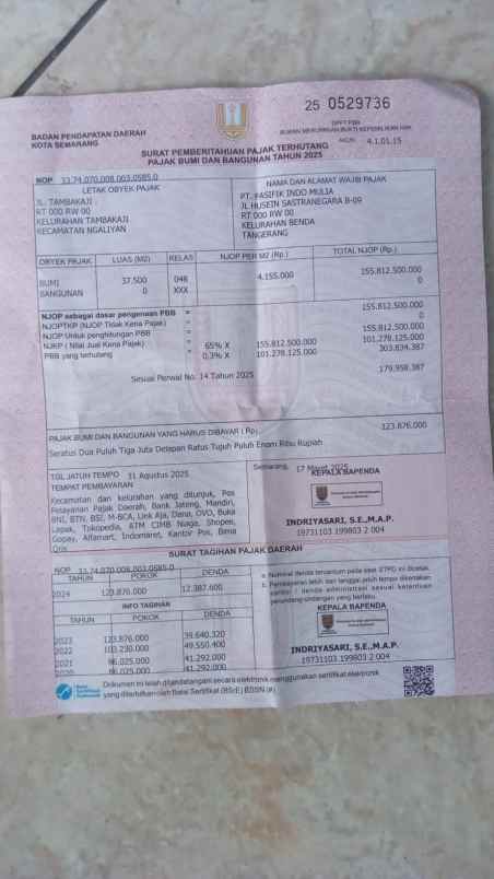 dijual tanah tambak aji