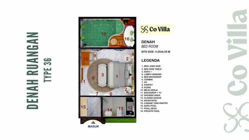 dijual unit di co villa jogjakarta