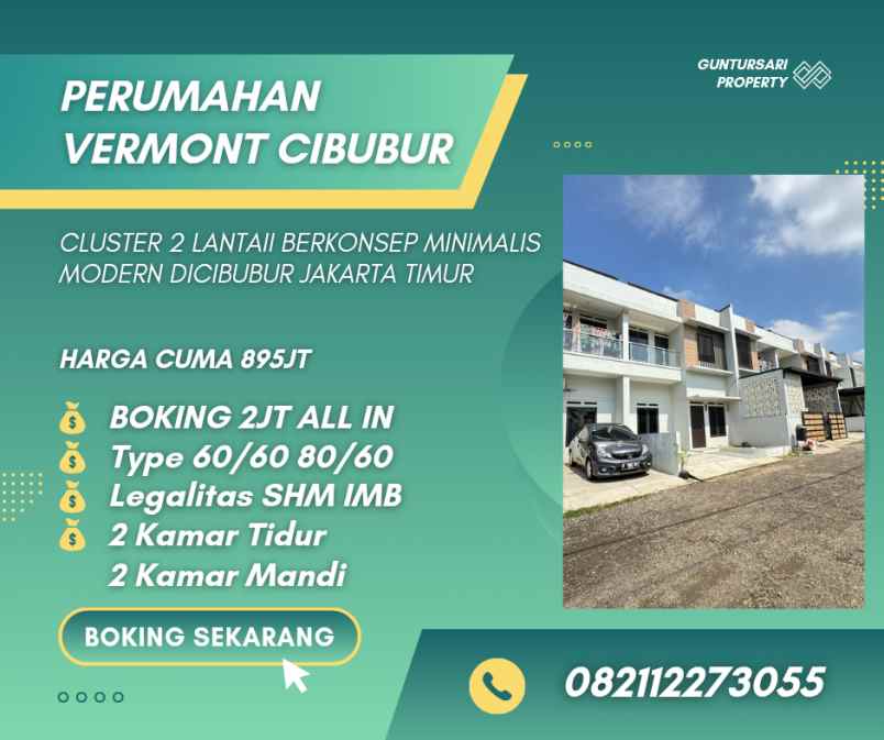 dijual vermont cibubur residence