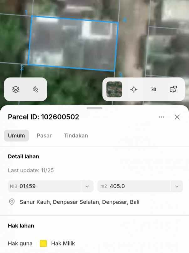 dijual villa sanur kauh