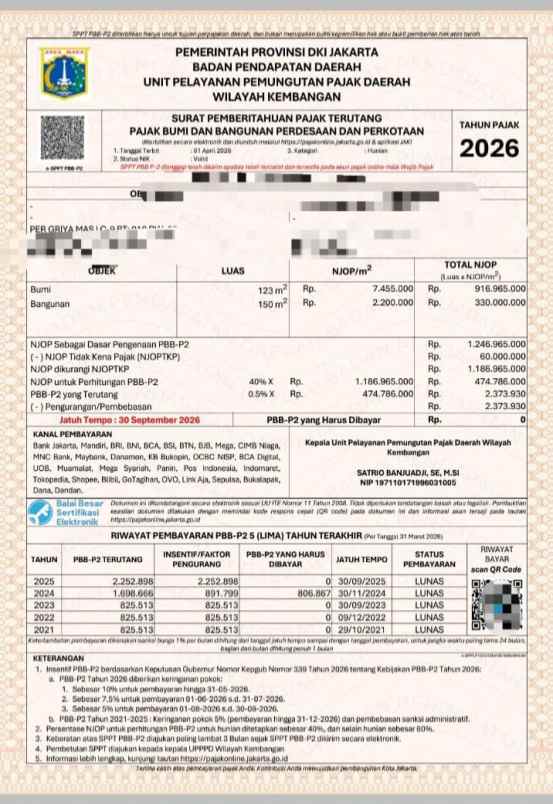 djual rumah komplek strategis srengseng