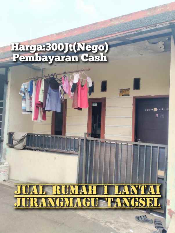 jual cepat rumah second 1 lantai