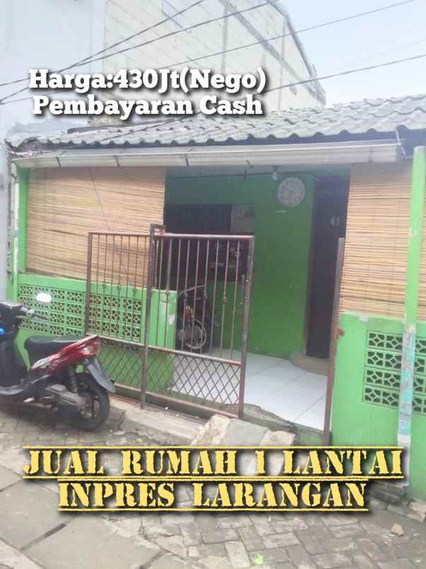 jual cepat rumah second 1 lantai