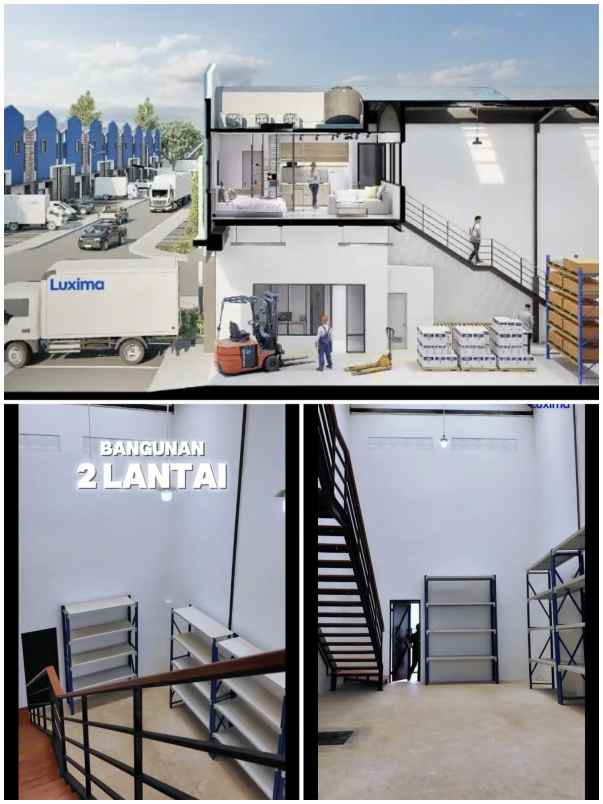 jual gudang logistik murah