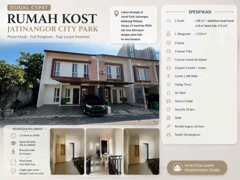 jual kost selangkah ke kampus ipdn jatinangor