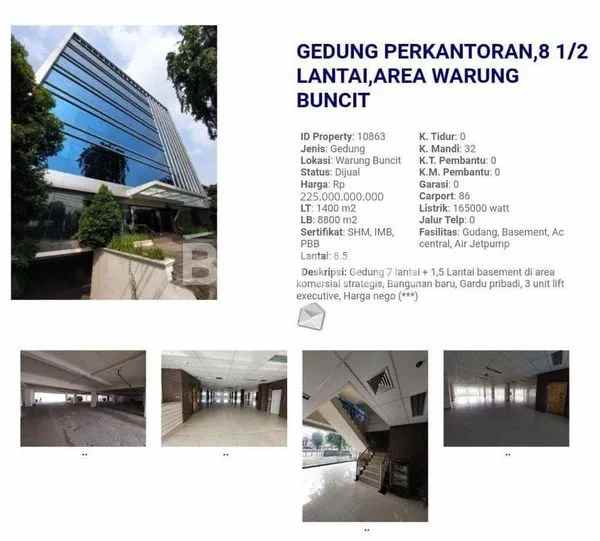 jual sewa gedung perkantoran di buncit raya mampang