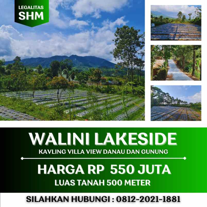 jual tanah view danau dan gunung di bandung