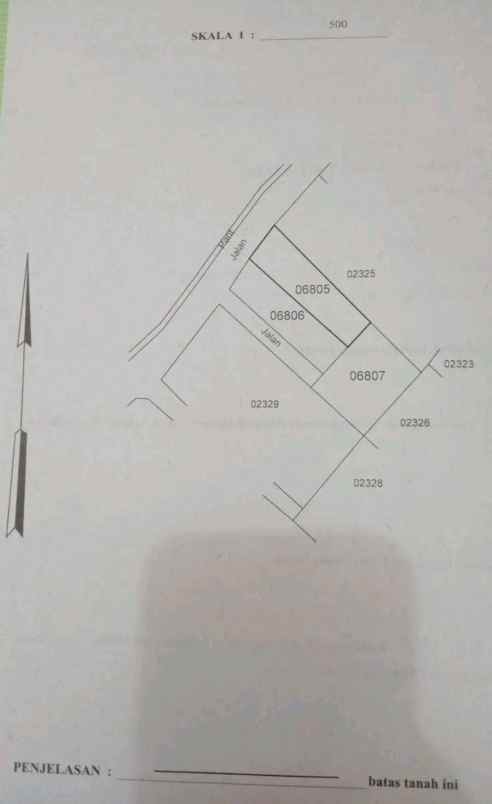 kavling tanah tepi aspal dekat iwak kalen resto sleman
