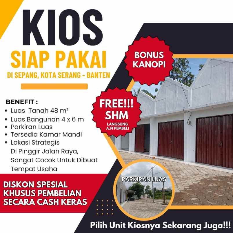 kios murah pinggir jalan cor di sepang ciracas