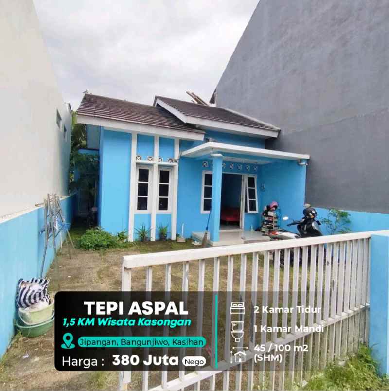 murah rumah tepi aspal di jipangan kasongan bantul