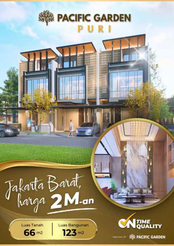 pacific garden puri jakarta rumah harga mulai 2 m an