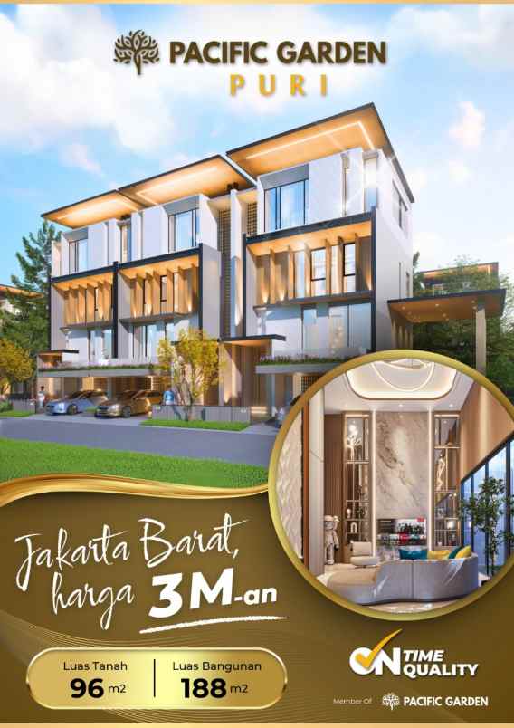 pacific garden puri jakarta rumah harga mulai 2 m an