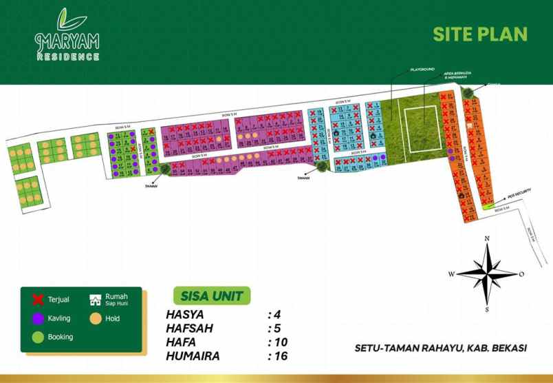 perumahan syariah di setu dekat tol lingkungan islami