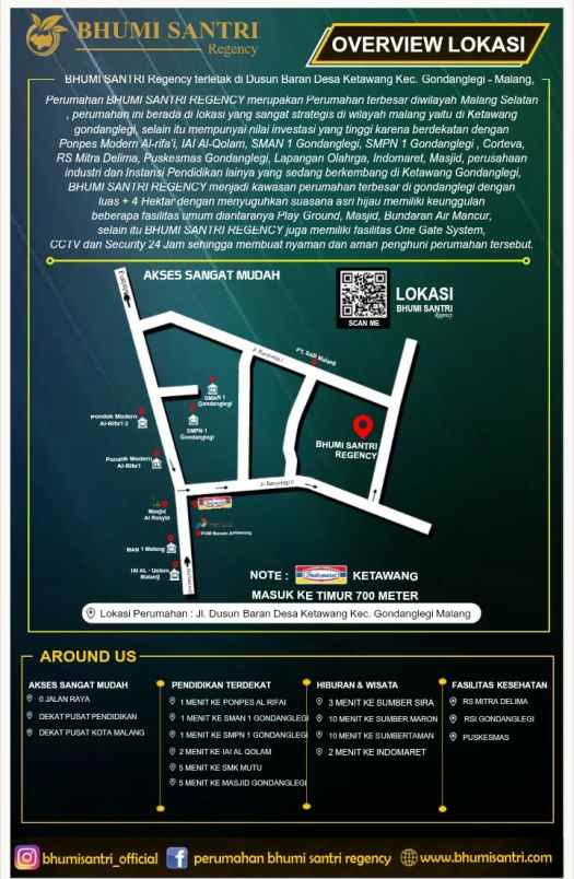 perumahan terbesar daerah gondanglegi malang