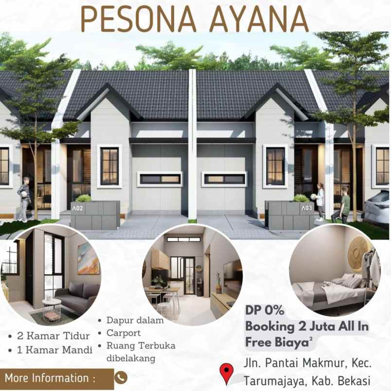 pesona ayana rumah minimalis modern di bekasi