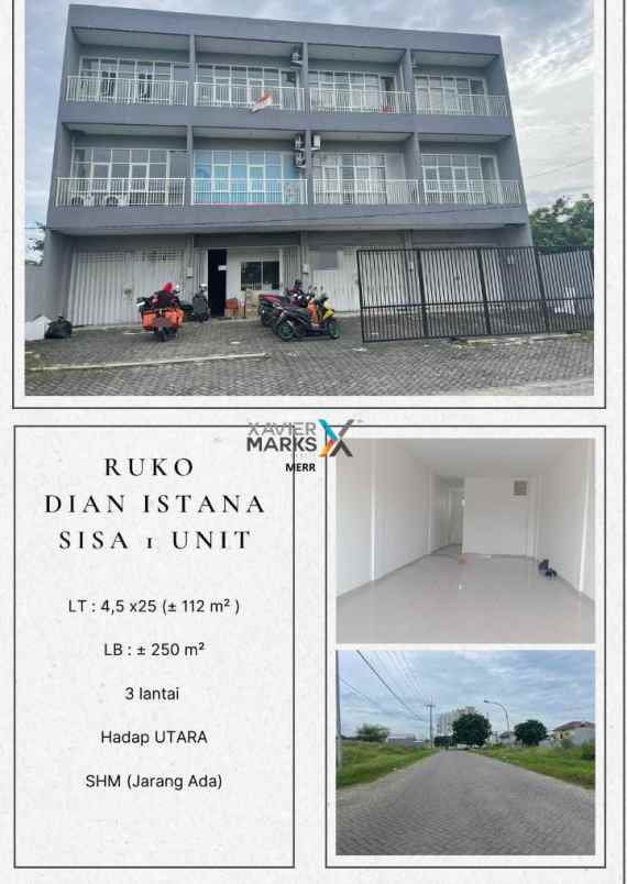 ruko 3 lantai wiyung dian istana strategis siap pakai